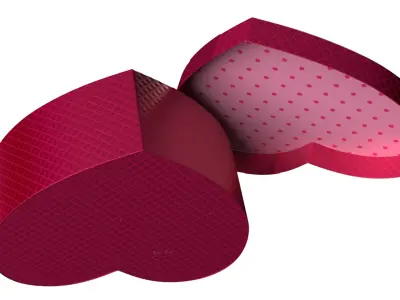  Giftware Heart Box with Plush Bear and Roses Fur 