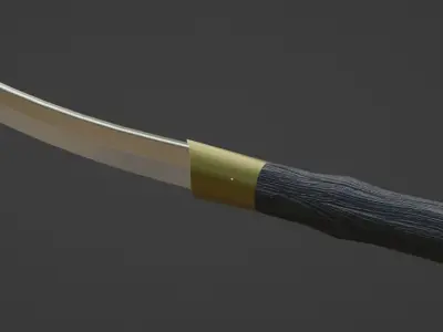 Fantasy Dagger Low-poly 3D model