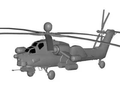 Mil Mi-28 3D model purchase