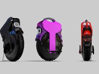 Electric Unicycle 3D model purchase