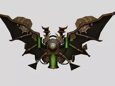 mechanic Wing Low-poly 3D model shop