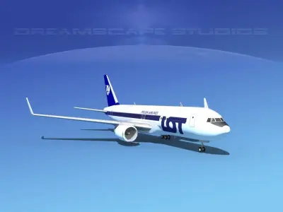 Boeing 767-300 LOT Polish 3D model