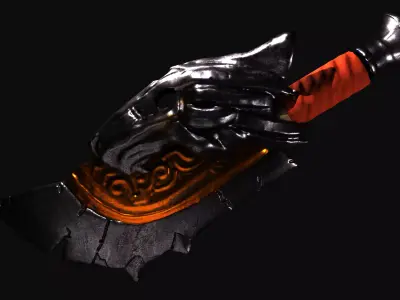 Tiger Sword Low-poly 3D model