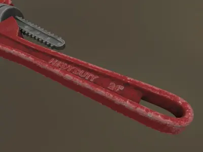 Pipe Wrench 3D model get