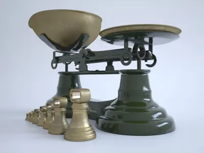 Vintage Librasco Weighing Scales 3D model