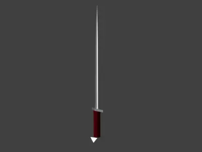 Low Poly Medieval Sword Free low-poly 3D model buy