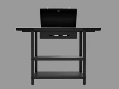 Barbecue Machine Low-poly 3D model