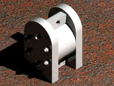 Pneumatic pump Free 3D model