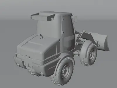 JCB Wheel Loader - High poly Model 3D print model