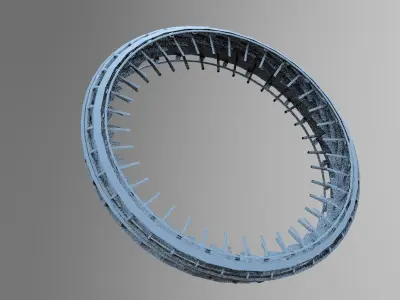 Sci Fi  Gravity chamber wheel  3D model