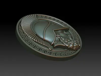 Greek warrior 3D print model