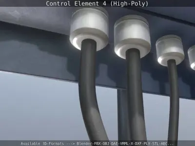 Control Element 4 High-Poly Version 3D model