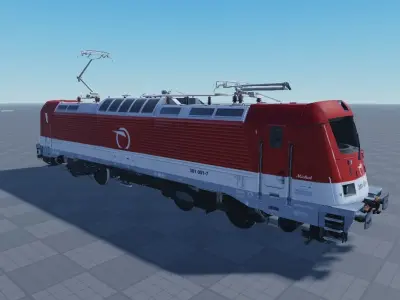 ZSSK 381 001-7 Free low-poly 3D model