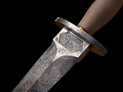 HIE Game Ready Dagger D171123 Free low-poly 3D model