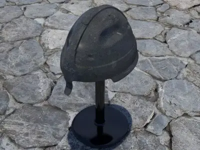 Medieval helmet Free low-poly 3D model