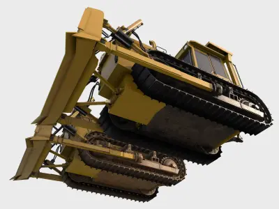 Bulldozer - Bulldozers Low-poly 3D model
