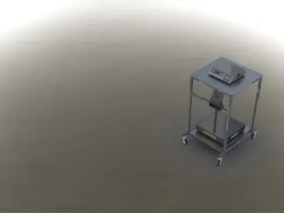 Cart for balances - carrinho para transpar balanas Free 3D model