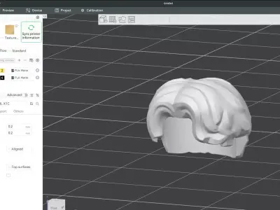 Custom3Dprint Minifigure Accessory - Minifigure Hair S2 - 130 3D print model