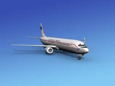 Boeing 737-900ER Continental 3D model