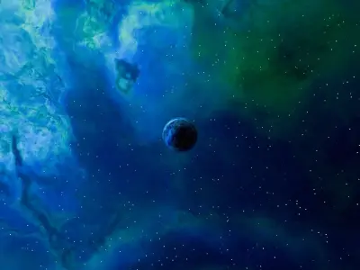 Heliophage Expanse Nebula HDRI 16k 360 degree 3D model