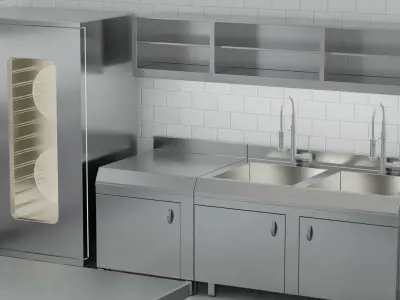 Industrial Kitchen 3D model