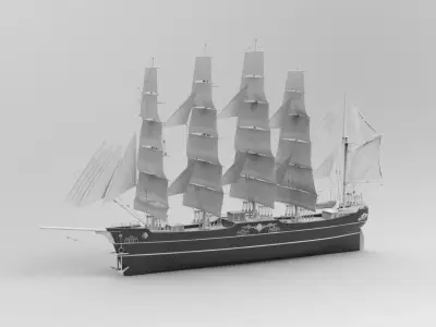 sailing ship 3D model