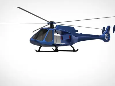 Helicopter 3D model 16