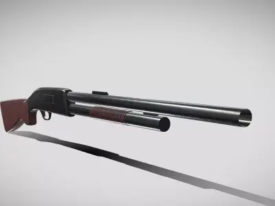 Pump Shotgun 3D model buy