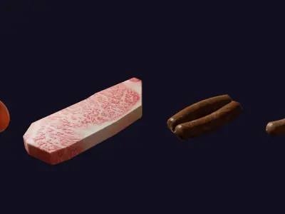 Food Ingredients 3D model