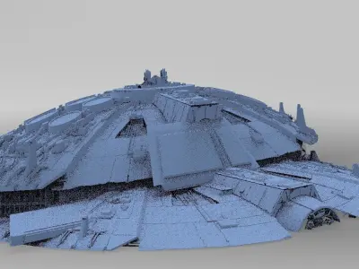 Jupiter Ruin launcher base ground structure 3 3D model