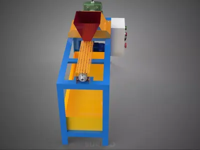 PLASTIC PIPES EXTRUSION MACHINE EXTRUDER GRANULE RECYCLING LINE 3D model