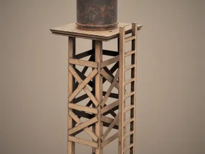 WESTERN BUILDING Low-poly 3D model purchase
