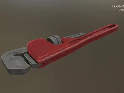 Pipe Wrench 3D model get