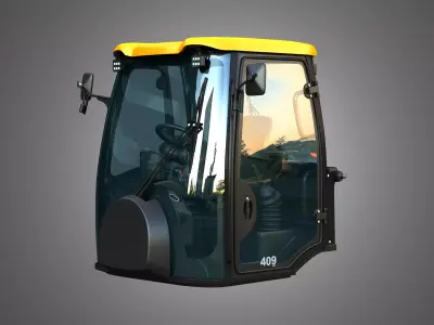 409 AGRI Wheel Loader Cabin  3D model