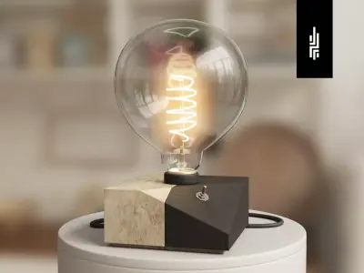 Cactus Lamp 01 Low-poly 3D model