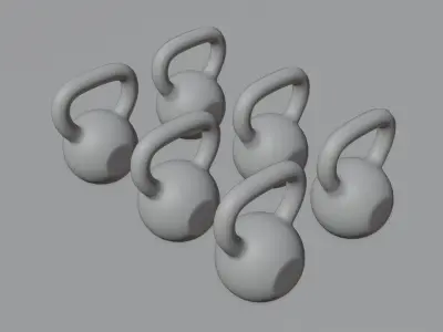 Kettle Bell Low-poly 3D model
