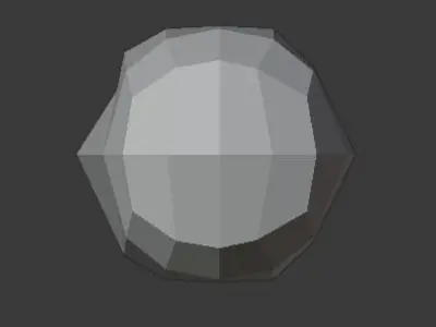 Low Poly Human Head Free 3D model
