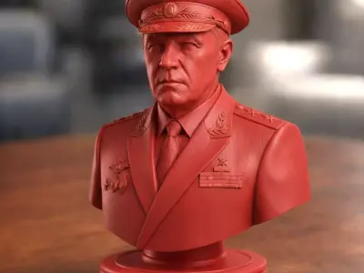 Russian General Valery Gerasimov Chess Piece 3D print model