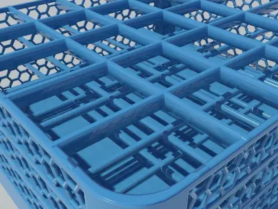 Cafeteria Glass Holder 3D model