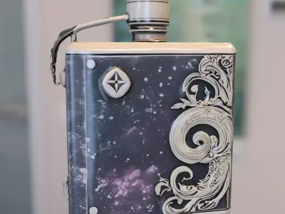 Flask Potion Pack Low-poly 3D model