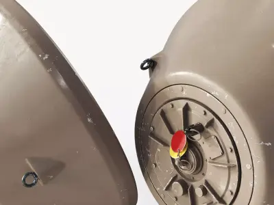 Cone-Shaped Bottom Influence Sea Mine Sand 3D model