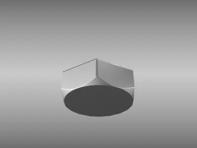 Low-Poly Bolt in Wall Low-poly 3D model