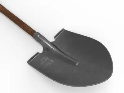 shovel two shovels 3D model