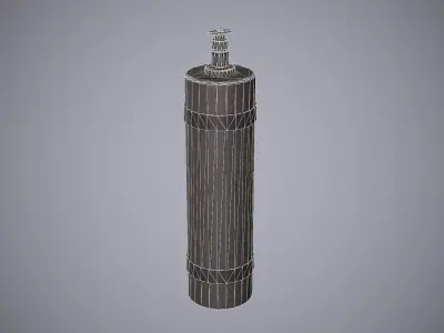 Gastank metal bottle Free low-poly 3D model