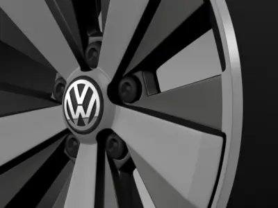 VW Beetle Turbo 2012 rim 3D model