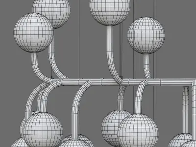LUUM chandelier 3D model