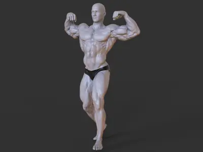 Bodybuilder Pose 3D print model