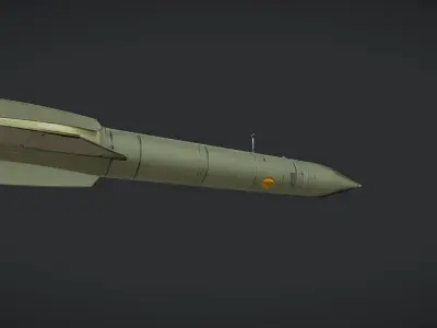 military missile or rocket 3D model