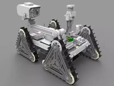 High Mobility Search and Rescue Robot Platform 3D model