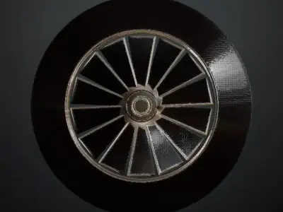 Sci-Fi Turbine Ventilator Grille PBR SEAMLESS Texture